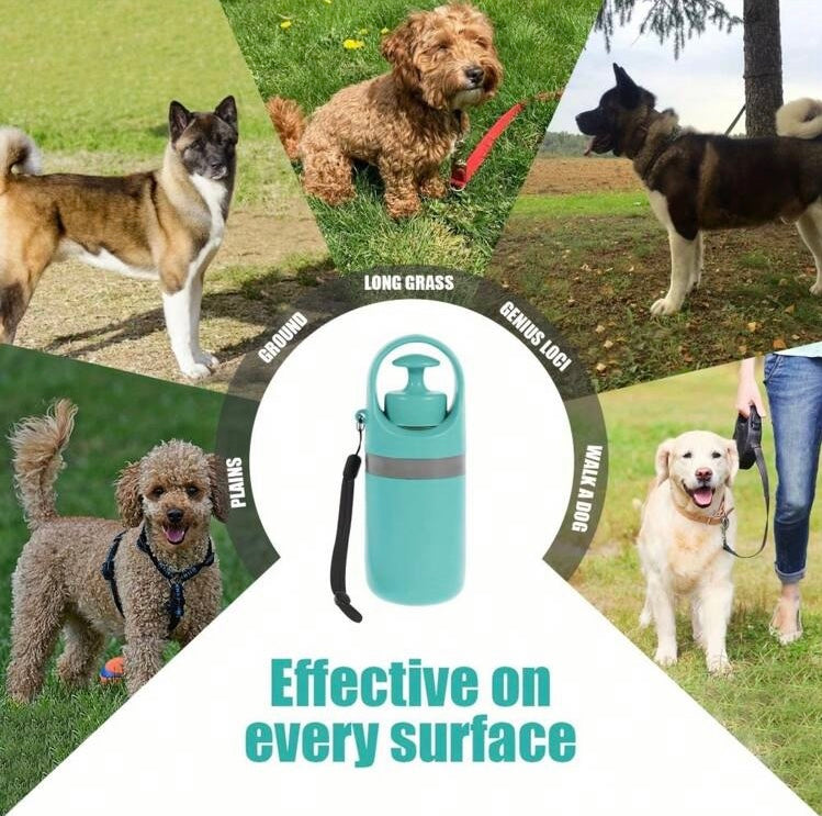Portable Dog waste scooper with  1 roll Of garbage bag
