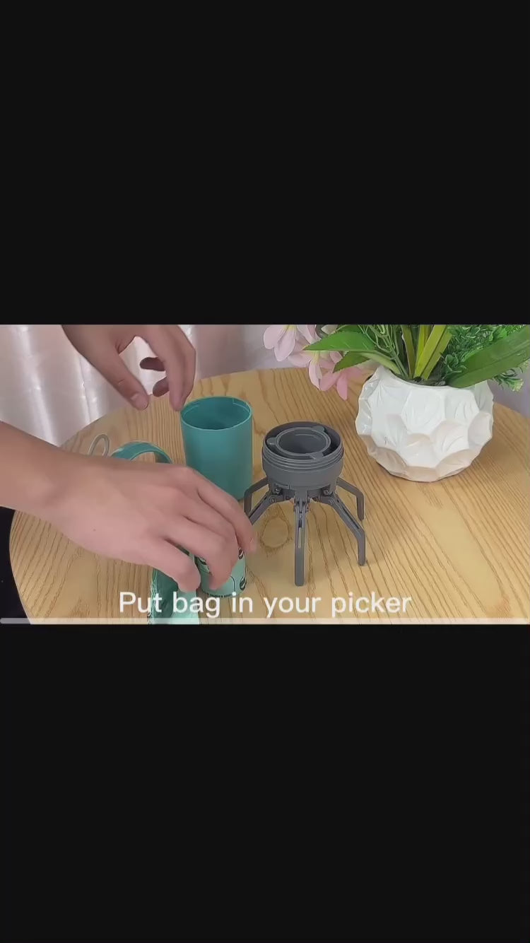 Portable Dog waste scooper with  1 roll Of garbage bag
